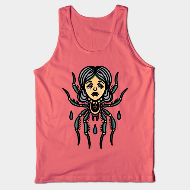 witch headed spider tattoo Tank Top by donipacoceng